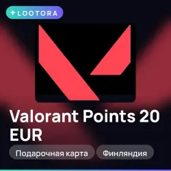 Valorant Points 20 EUR, подарочная карта валорант, Финляндия