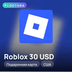 Roblox 30 USD, подарочная карта роблокс, США