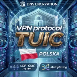 VPN Польша (TUIC / UDP) · 1.5-12m · DNS DoH