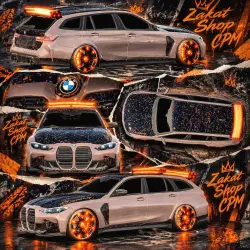 BMW M3 Touring | Demon 1703Hp | Донатный мотор Мигалки Хром суппорта/спойлер/диски О