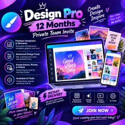 Canva Pro — приглашение в команду на 12 месяцев