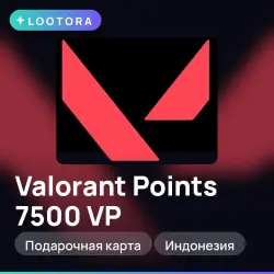 Valorant Points 7500 VP, подарочная карта валорант, Индонезия