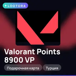 Valorant Points 8900 VP, подарочная карта валорант, Турция