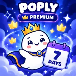 Poply Premium на 7 дней — код активации, промокод, автовыдача