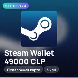 Steam Wallet 49000 CLP, подарочная карта стим, Чили
