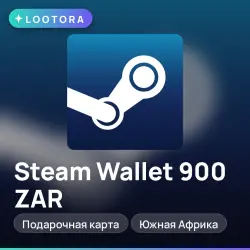 Steam Wallet 900 ZAR, подарочная карта стим, Южная Африка