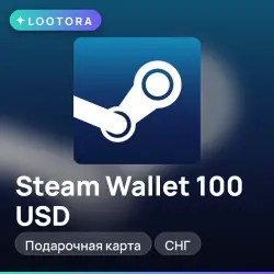 Steam Wallet 100 USD, подарочная карта стим, СНГ