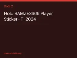 Holo RAMZES666 Player Sticker - TI 2024 #582489029