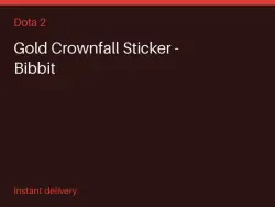 Gold Crownfall Sticker - Bibbit #582555910