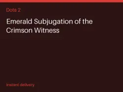 Emerald Subjugation of the Crimson Witness #582797517