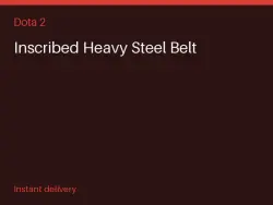 Inscribed Heavy Steel Belt #582004455