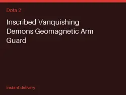 Inscribed Vanquishing Demons Geomagnetic Arm Guard #582498504