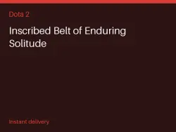 Inscribed Belt of Enduring Solitude #582004534