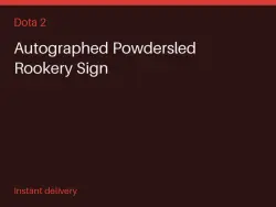 Autographed Powdersled Rookery Sign #581963115