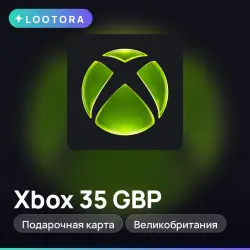 Xbox 35 GBP, подарочная карта иксбокс, Великобритания