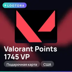 Valorant Points 1745 VP, подарочная карта валорант, США