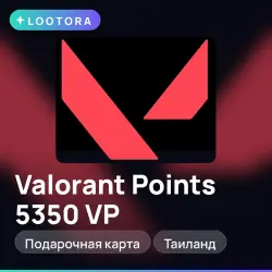 Valorant Points 5350 VP, подарочная карта валорант, Таиланд