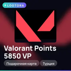 Valorant Points 5850 VP, подарочная карта валорант, Турция