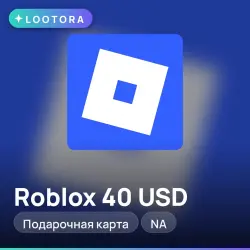 Roblox 40 USD, подарочная карта роблокс, NA