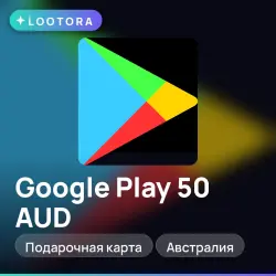 Google Play 50 AUD, подарочная карта гугл плей, Австралия