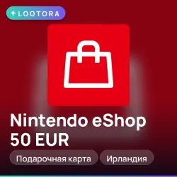 Nintendo eShop 50 EUR, подарочная карта нинтендо, Ирландия