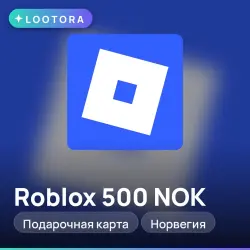 Roblox 500 NOK, подарочная карта роблокс, Норвегия