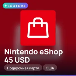Nintendo eShop 45 USD, подарочная карта нинтендо, США