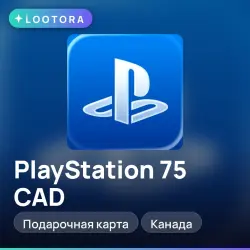 PlayStation Store 75 CAD, подарочная карта псн плейстейшен, Канада