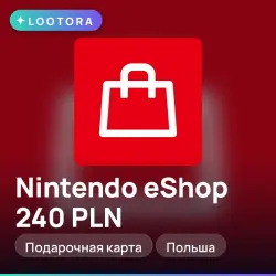 Nintendo eShop 240 PLN, подарочная карта нинтендо, Польша