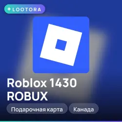 Roblox 1430 ROBUX, 1430 робуксов, подарочная карта роблокс, Канада