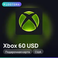 Xbox 60 USD, подарочная карта иксбокс, США