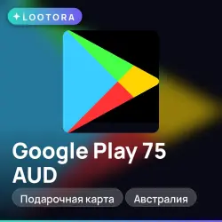Google Play 75 AUD, подарочная карта гугл плей, Австралия