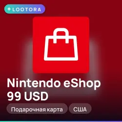 Nintendo eShop 99 USD, подарочная карта нинтендо, США