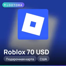 Roblox 70 USD, подарочная карта роблокс, США