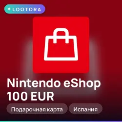 Nintendo eShop 100 EUR, подарочная карта нинтендо, Испания
