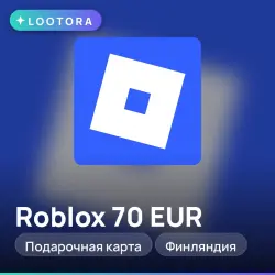 Roblox 70 EUR, подарочная карта роблокс, Финляндия