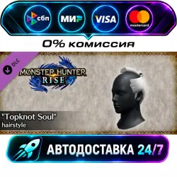 Monster Hunter Rise - Topknot Soul hairstyle DLC STEAM CIS + МИР АВТОВЫДАЧА 24/7
