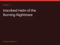 Inscribed Helm of the Burning Nightmare #583326162