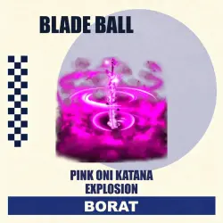 Pink Oni Katana Explosion | Blade Ball