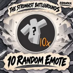 10 Random Emotes | The Strongest Battlegrounds
