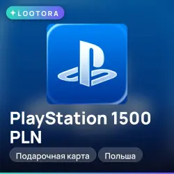 PlayStation Store 1500 PLN, подарочная карта псн плейстейшен, Польша