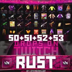 RUST | TWITCH DROPS | РАУНД 50+51+52+53 | 37 СКИНОВ