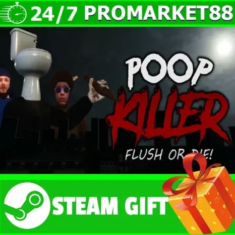 ВСЕ СТРАНЫ+РОССИЯ Poop Killer - Flush or Die STEAM