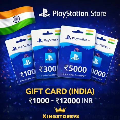Playstation Network PSN Индия 1000-12000 INR
