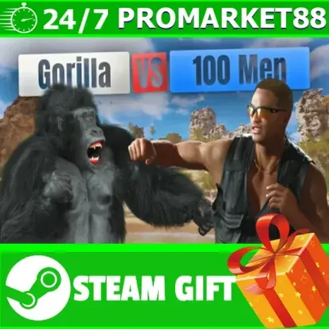 ВСЕ СТРАНЫ+РОССИЯ Gorilla Vs 100 Men STEAM GIFT